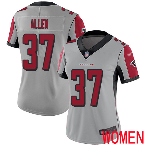 Atlanta Falcons Limited Silver Women Ricardo Allen Jersey NFL Football 37 Inverted Legend